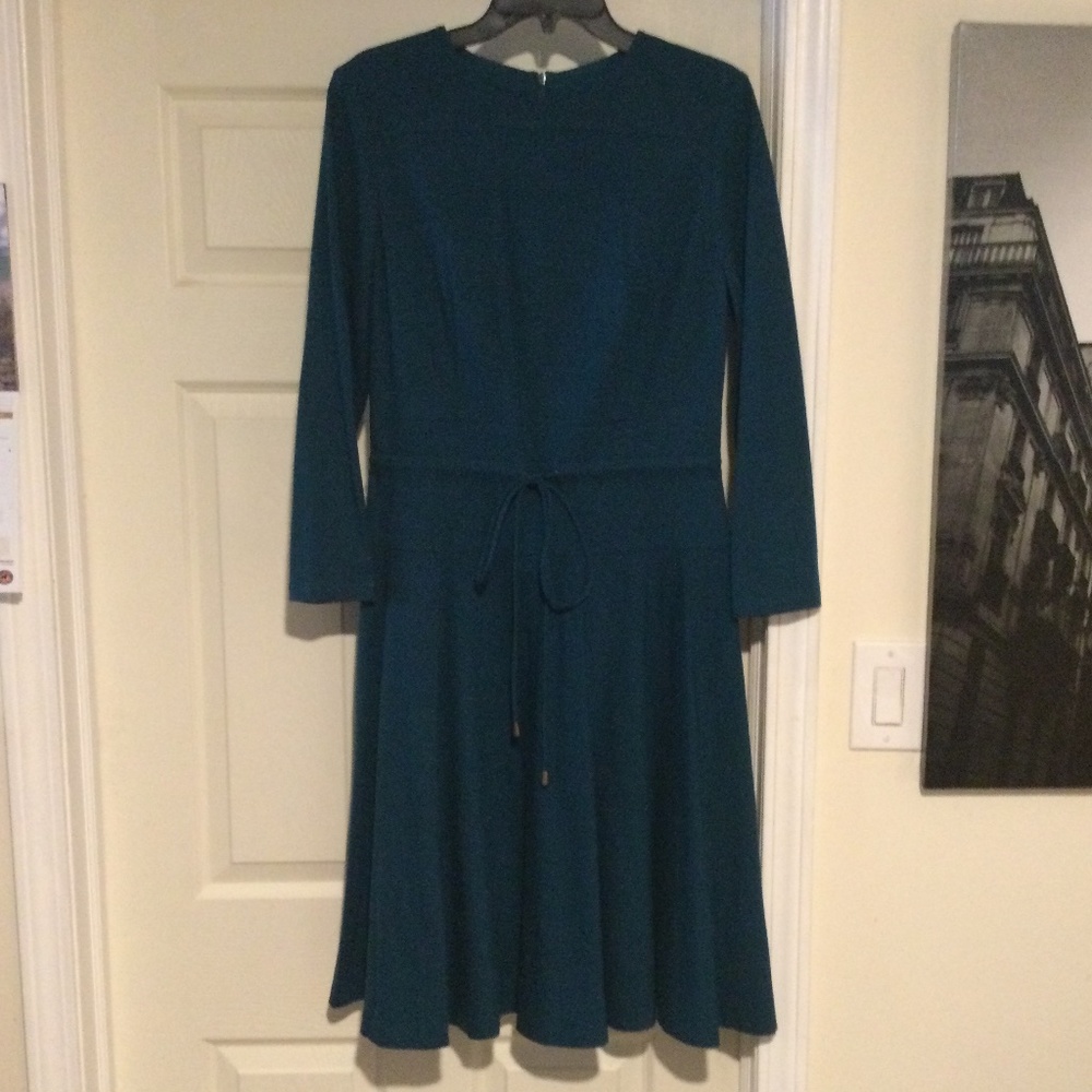 Turquoise Dress Fully Lined by Lyn Devon - Size 10